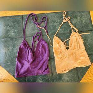 2 pack bra halter tops